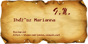 Ihász Marianna névjegykártya