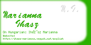 marianna ihasz business card